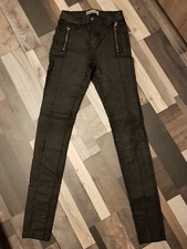 Vero Moda Maggie stretchy Jeans schwarz Gr. XS / 34 wetlook skinny Röhre sexy