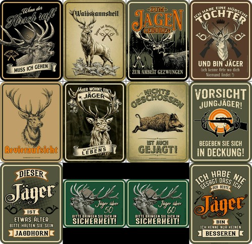Jäger schilder jagd deko - jäger-schilder, jagd-deko