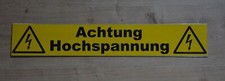 Aluminiumschild, Achtung