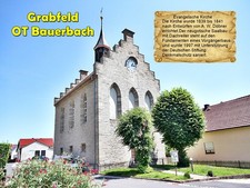 Grabfeld OT Bauerbach Evang.Kirche  Thüringen 1771