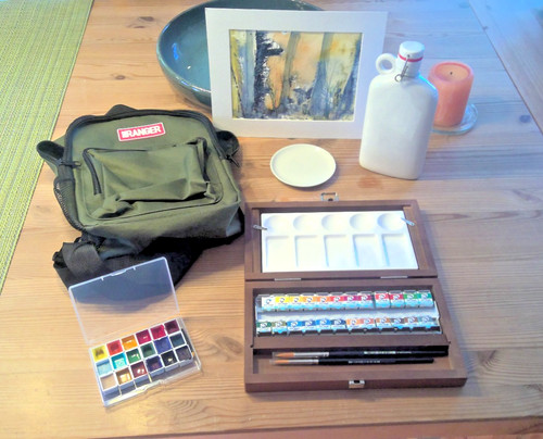Aquarellset urban sketching