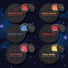 Hexenwachs schmilzt 100 % Soja biologisch abbaubar Liebestrank Drachenblut Mitternachtsmond