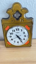 Vintage Keramik Uhr 60er70er WGermany  MidCentury Küchenuhr Blessing