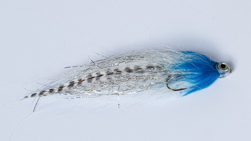 Silberblauer raubfischstreamer - silberblauer,