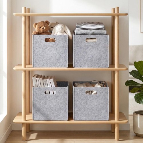 Aufbewahrungsbox filz 4er set - aufbewahrungsbox,