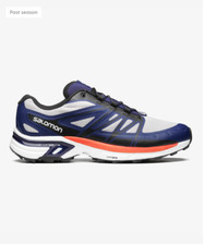Original Salomon XT-WINGS 2® (Herren UK Size 10,5 EUR 45,5) Lunar Rock / Blue