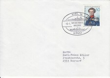 Fregatte Karlsruhe Taufe 1982 Sonderstempel