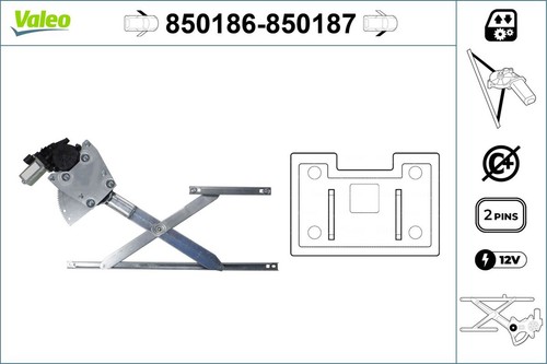 Valeo fensterheber 850186 - valeo, für