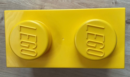 Lego storage brick - brick, gelb