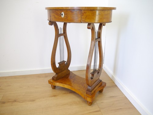 Biedermeier nähtisch birke - biedermeier,