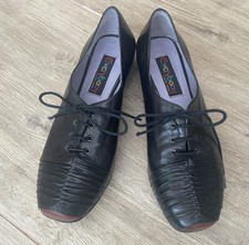 Schnürschuh HalbschuhLeder Schwarz Everybody by BZModa Gr. 39,5