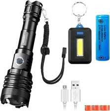 ASORT LED Torch USB Rechargeable Extremely Bright 30,000 Lumen IPX67 Waterproof