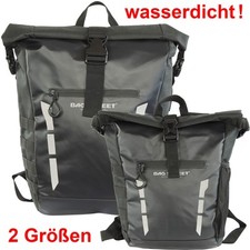 Wasserdichter Kurier Rucksack mit Roll-Top Daypack gepolstert - in 2 Größen