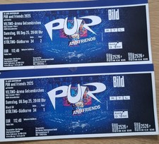 2 Karten Konzert PUR & Friends 2025, 6.9.25 Gelsenkirchen Schalke + Ticketvers