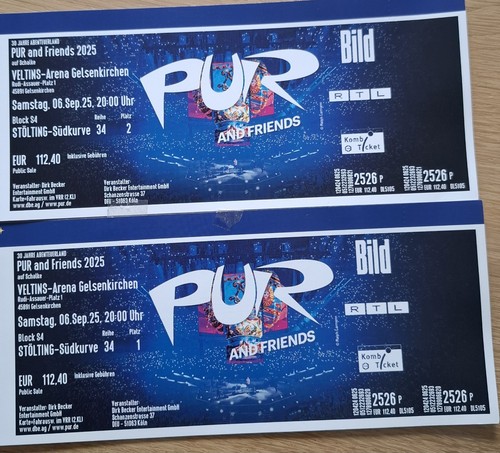 Karten konzert pur - pur, &