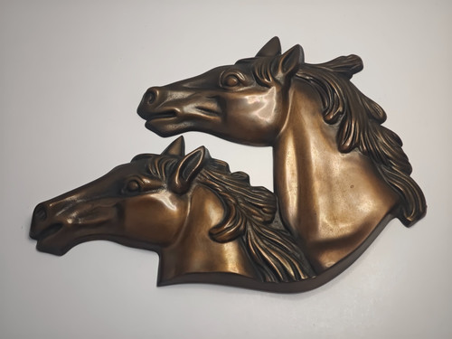 Wandrelief pferde bronze 7kg - pferde,