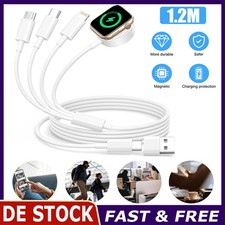 4-In-1 Ladegerät Für Apple Watch Und Iphone mit 1.2M USB Kabel Iwatch Ladekabel