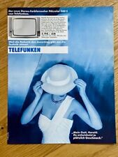 Telefunken Farbfernseher PALcolor 560s Fernseher 1983 Vintage Ad Werbung Reklame