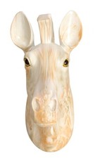 Spardose Pferdekopf in Creme