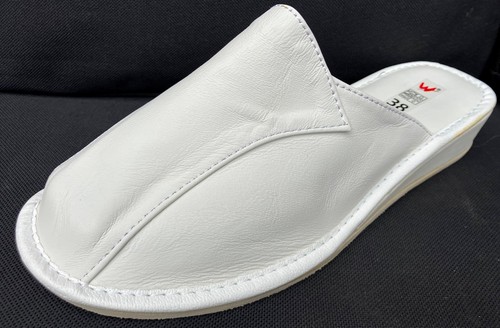 Damen leder hausschuhe - leder,