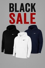 Nike Hoodie Sportswear Club Swoosh Kapuzenpullover Sweatshirt Fleece Baumwolle