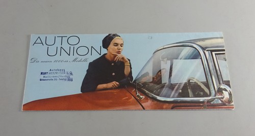 Faltprospekt auto union - union, dkw