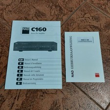 Original NAD C160 Stereo Pre-Amplifier Owner's Manual with Instruction Manual