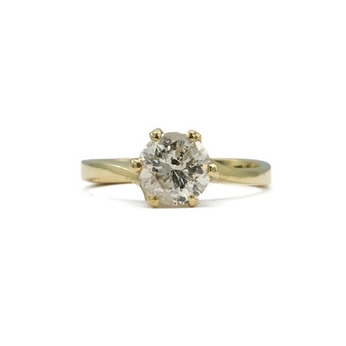 Ring mit brillantsolitär 64 - mit, 1,64