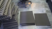 Akustik Schaumstoff Pyramide | Schallabsorber | Schallisolation | 50x50x6 | 31St