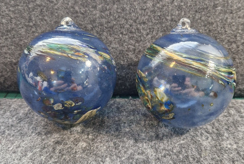 Deko glaskugel zum - deko, (blau)