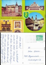 Ansichtskarte rudolstadt - ansichtskarte,
