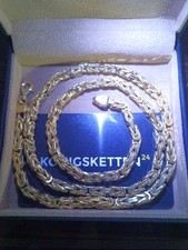 Königskette 925er Silber Vergoldet 6mm breit 65cm Lang 134g Gewicht.