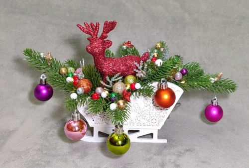 Adventsgesteck mit led - adventsgesteck,