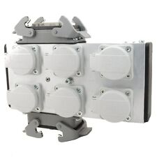 MPL ULPB62H Alu Powerbox 6 mit 2x 16pol Harting auf 6 Schukodosen / Multicore