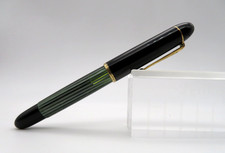 Pelikan 140 Füller Grün gestreift 14 Karat Gold-Feder B  Nib Fountain Pen