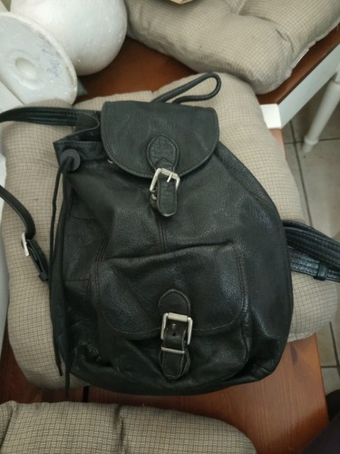 Vintage echtleder rucksack - vintage,