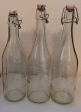 3 Glasflaschen Bügelverschluss ** Bügelfaschen ** 1 u. 0,75  Liter