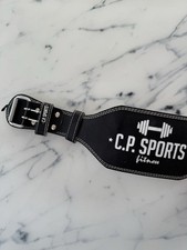 Gewichthebergürtel Leder 97 Cm C.p Sports Schwarz Fitness Gürtel