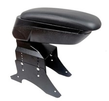 Mittelarmlehne mit Staufach Kunstleder Schwarz Mittelkonsole für Dacia Fiat Ford