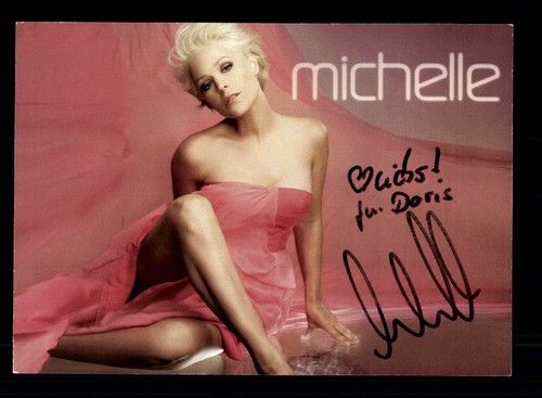 Michelle autogrammkarte - michelle,
