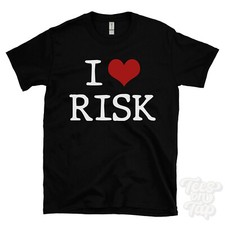 I LOVE RISK T-SHIRT Herz Territorien Würfel Rollen Allianzen Global Strategie Krieg