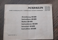 ANWEISUNG MÄRKLIN 68600 ANSCHLUSS EISENBAHN SPUR H0 WASCHZETTEL v. 04 / 1957 RAR