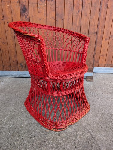 70er sessel vintage rattan - sessel,
