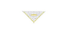 ARISTO Geometriedreieck 25cm mit farbig hinterlegten Winkelgraden mit Griff P...