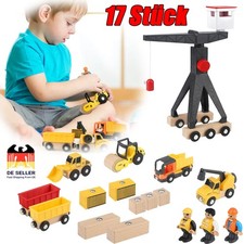 Baustellenfahrzeuge Kinder Kran Spielzeug Holzspielzeug Baustelle Geschenk Junge