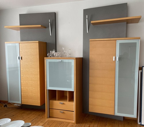 Moderne schrankwand neuwertig - schrankwand,
