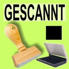 GESCANNT Holzstempel Büro