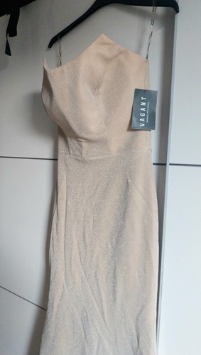Abendkleid glitzerkleid beige - abendkleid,