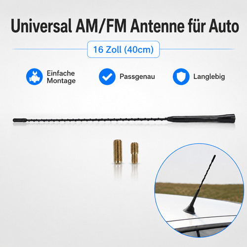 Schwarz universal dachantenne - universal,