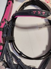 Trense Minishetty Unicorn Waldhausen Zügel Pink  Kunstleder Glitzer